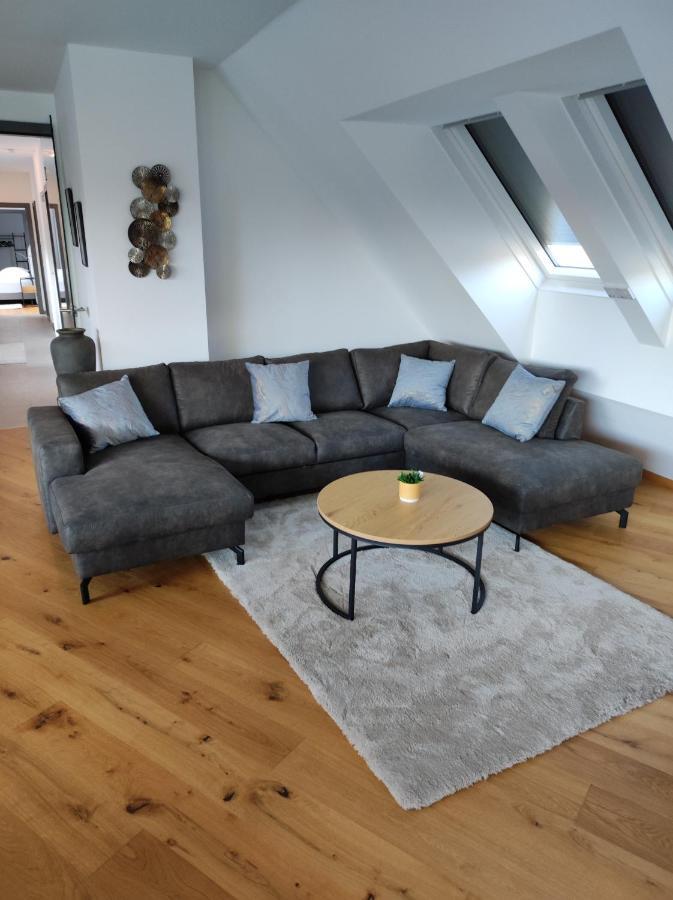 וינה Luxurioeses Penthouse Mit Blick Auf Die Uno-City Und Dem Kaiserwasser. 3Schlafzimmer, 2 Baeder, Privat Lift Ins Apartment מראה חיצוני תמונה